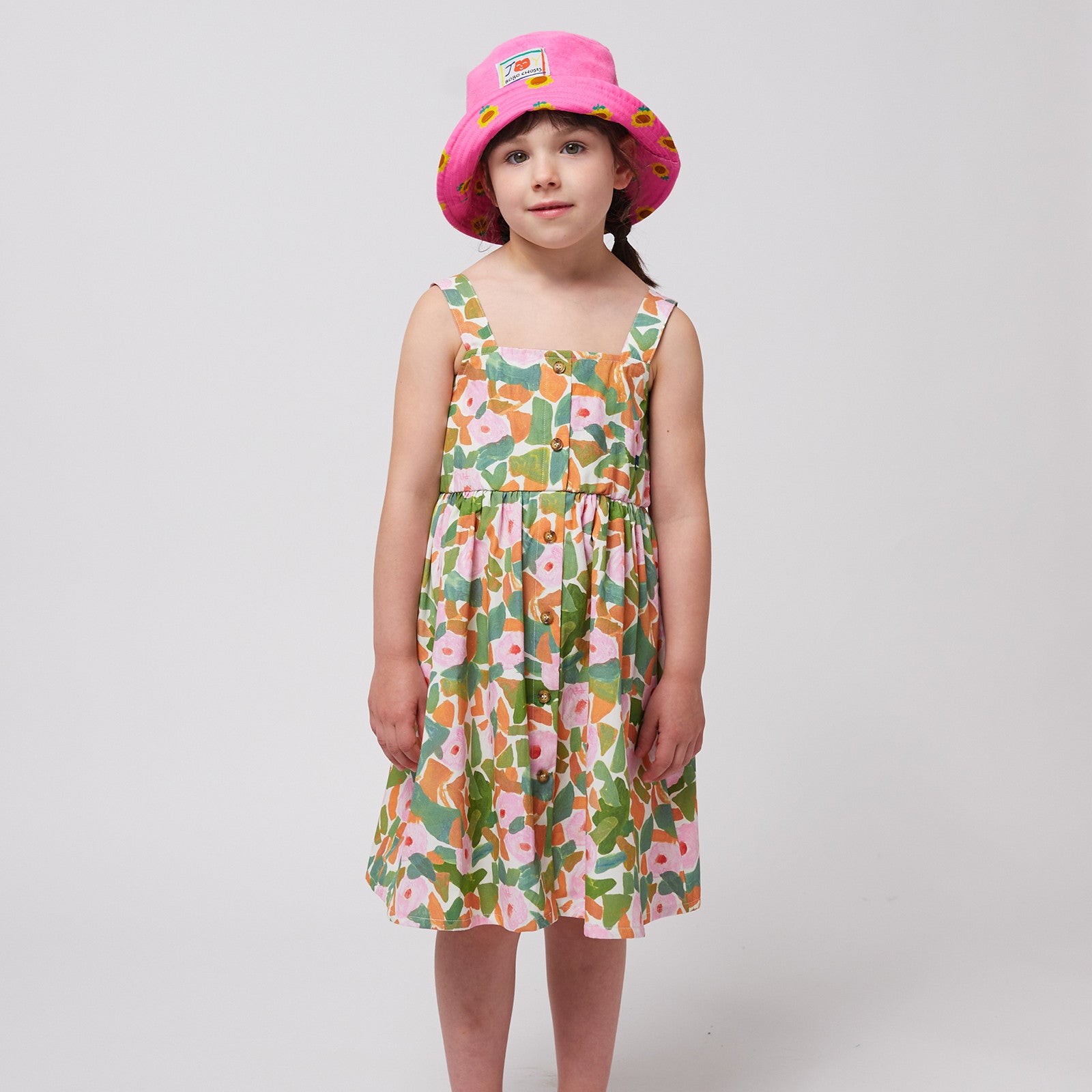 Kleid Floral Strap Multicolor