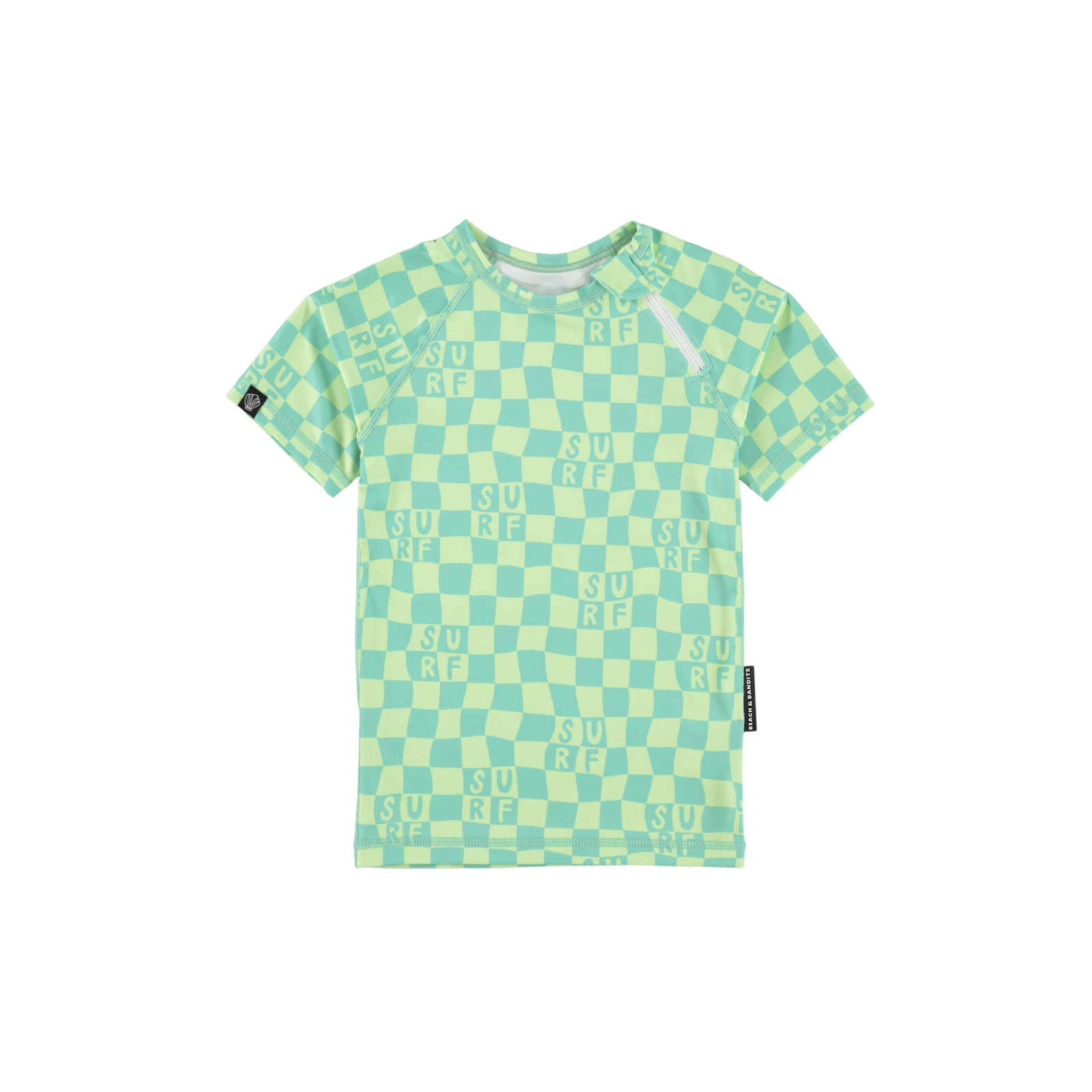 Swim shirt UPF 50+ Checkered Surf Green