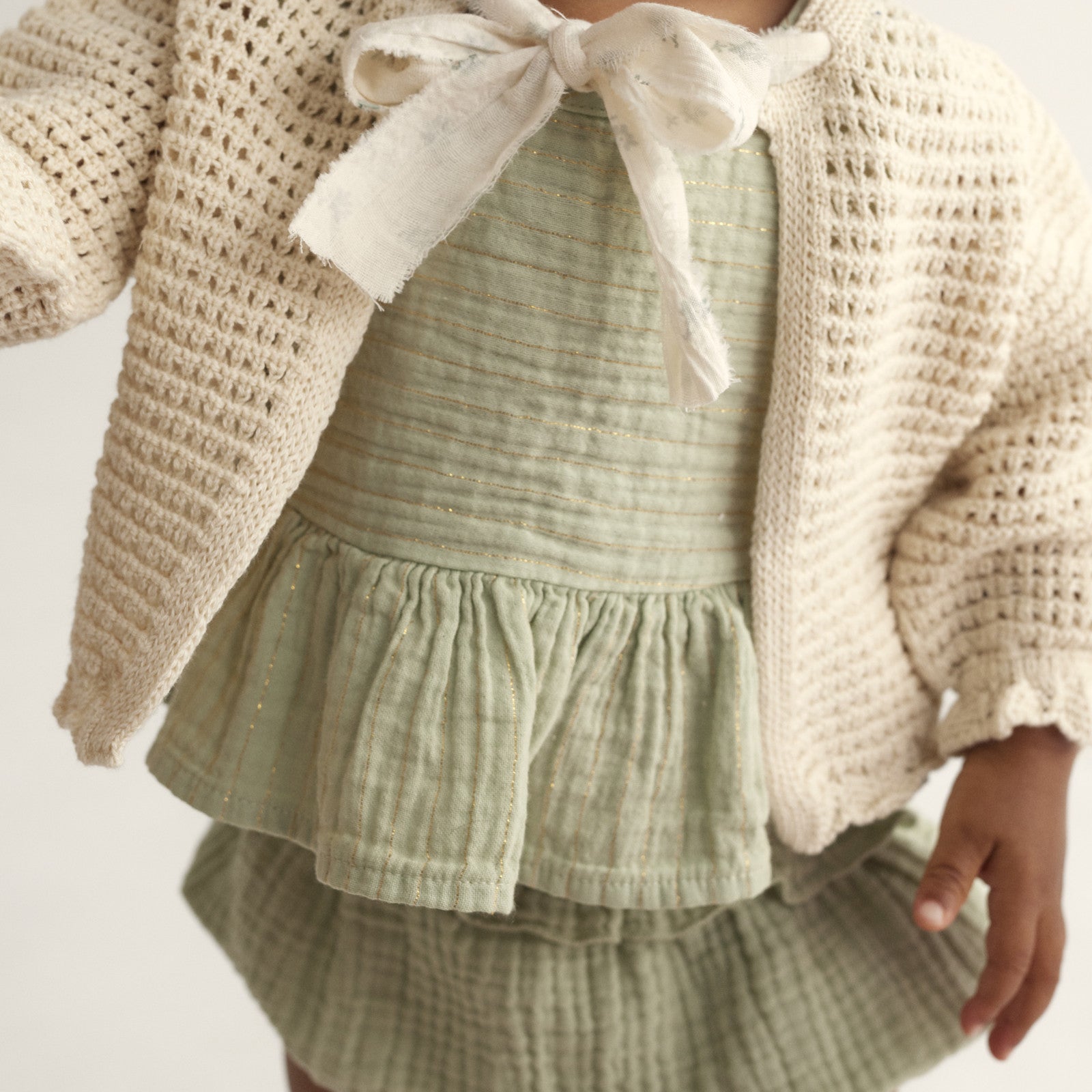 Top bébé Vera Tender Green