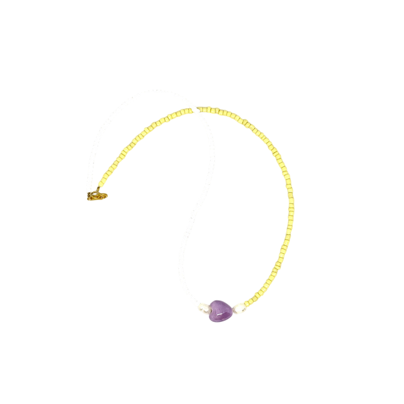 Necklace Love purple