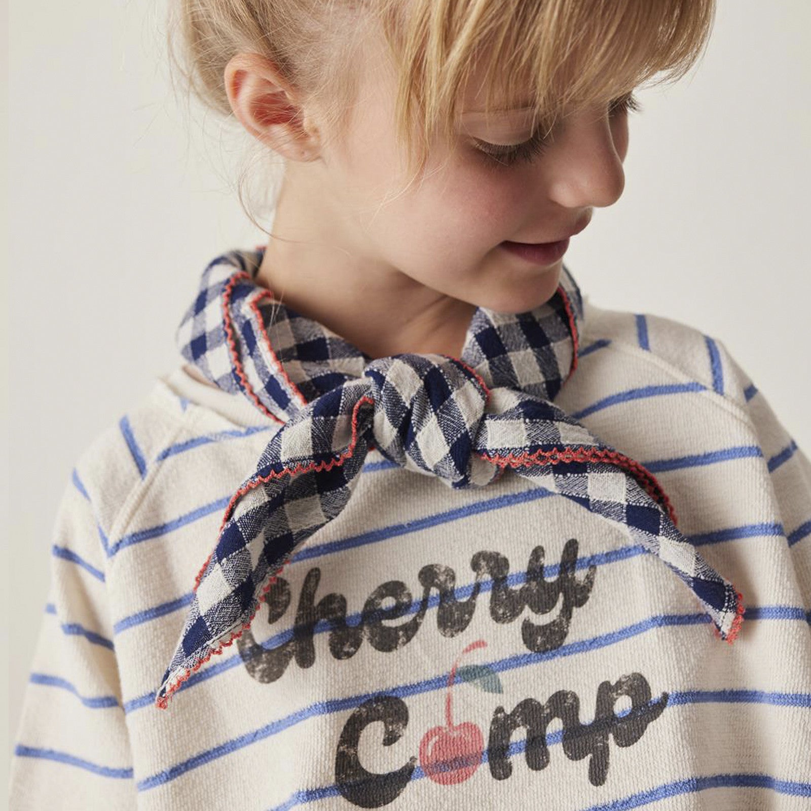 Kleid Striped Cherry Camp Blue