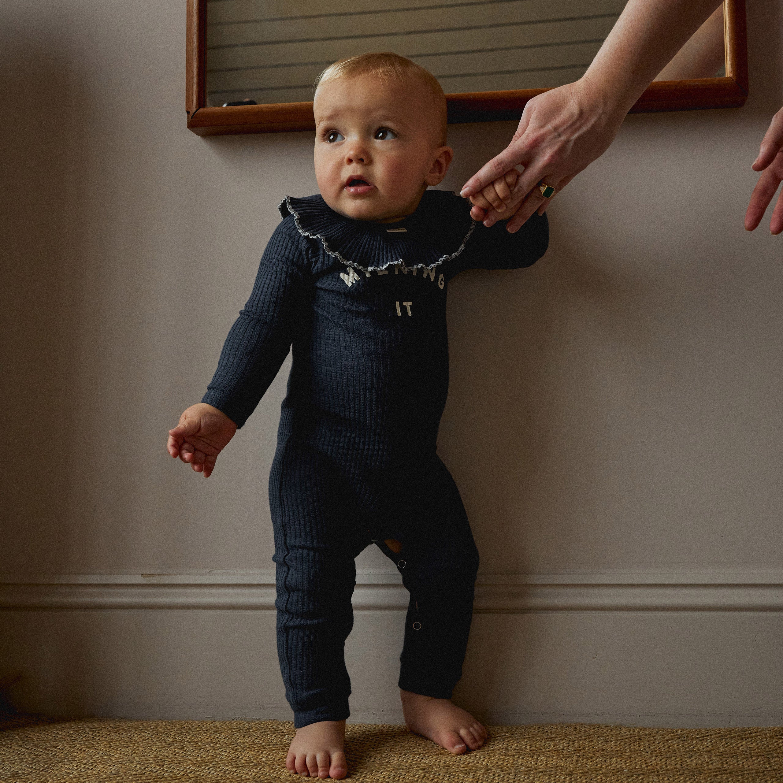 Combinaison bébé Milking It Navy