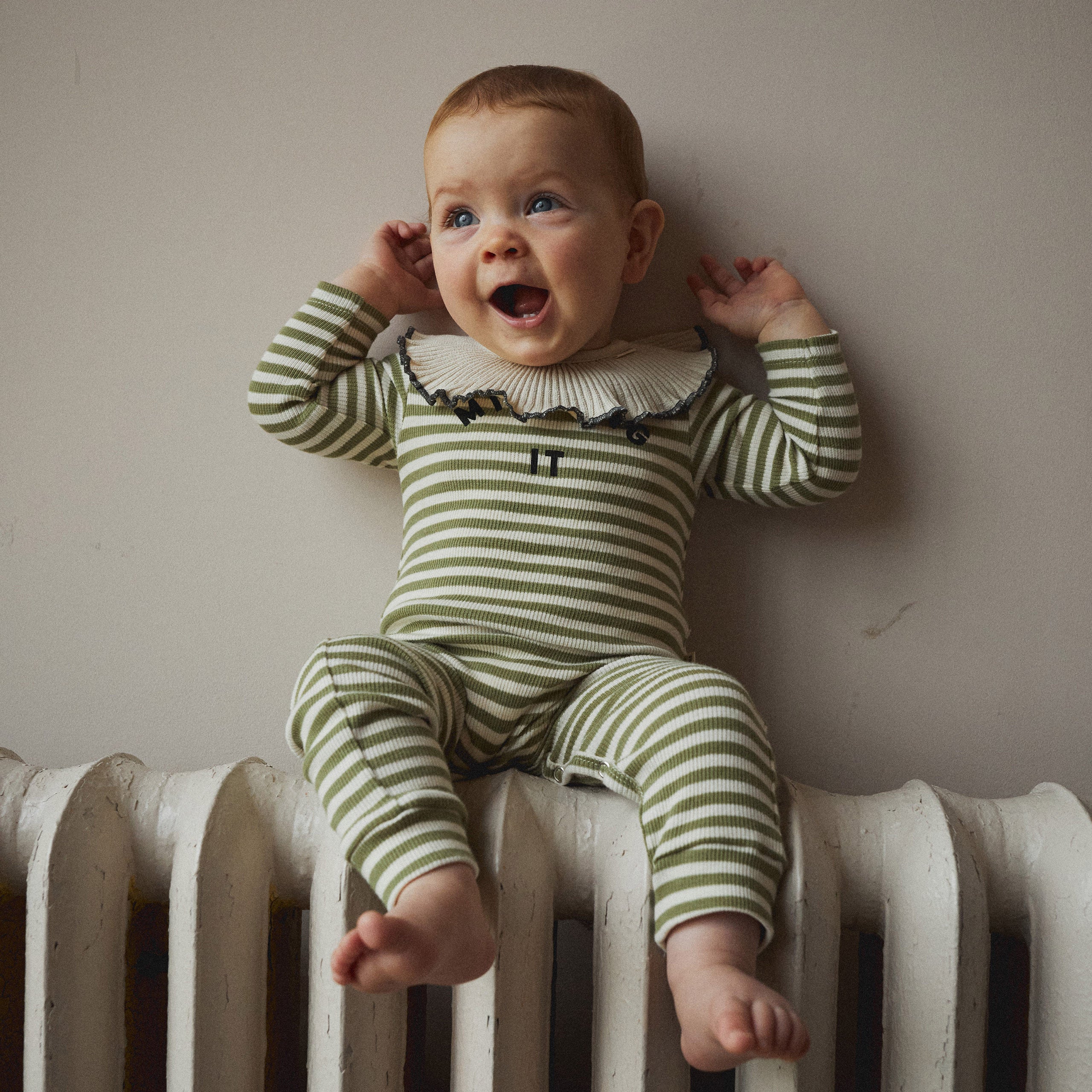 Combinaison bébé Milking It Stripe