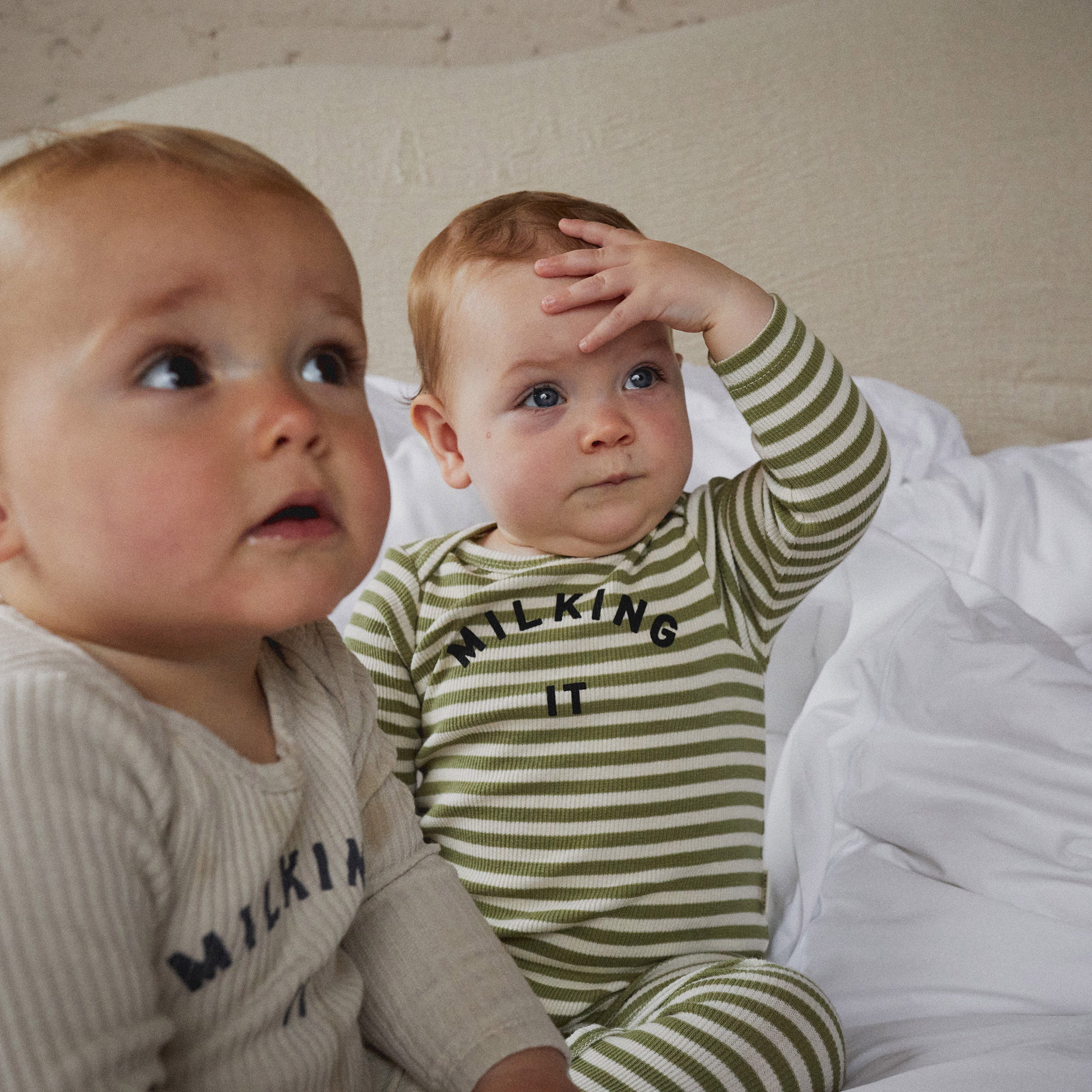 Combinaison bébé Milking It Stripe
