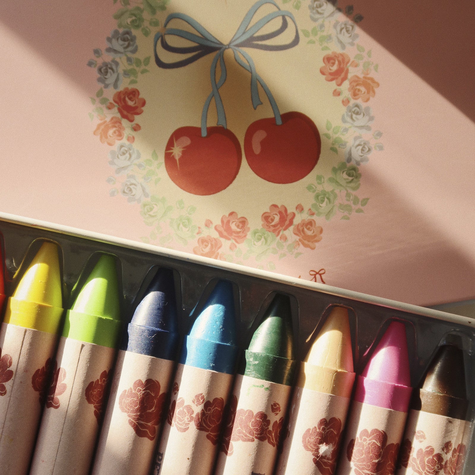 Cherry Bow crayons