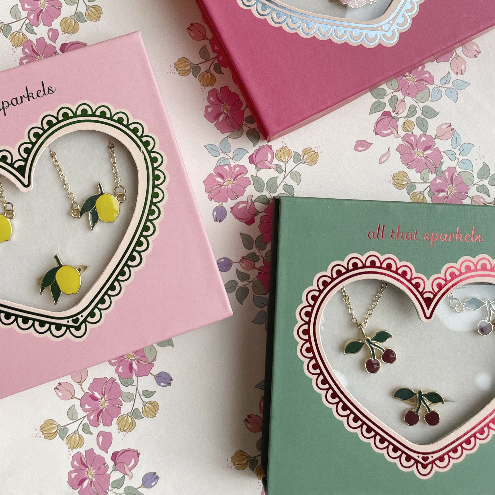 Parure de bijoux Cherry Gold