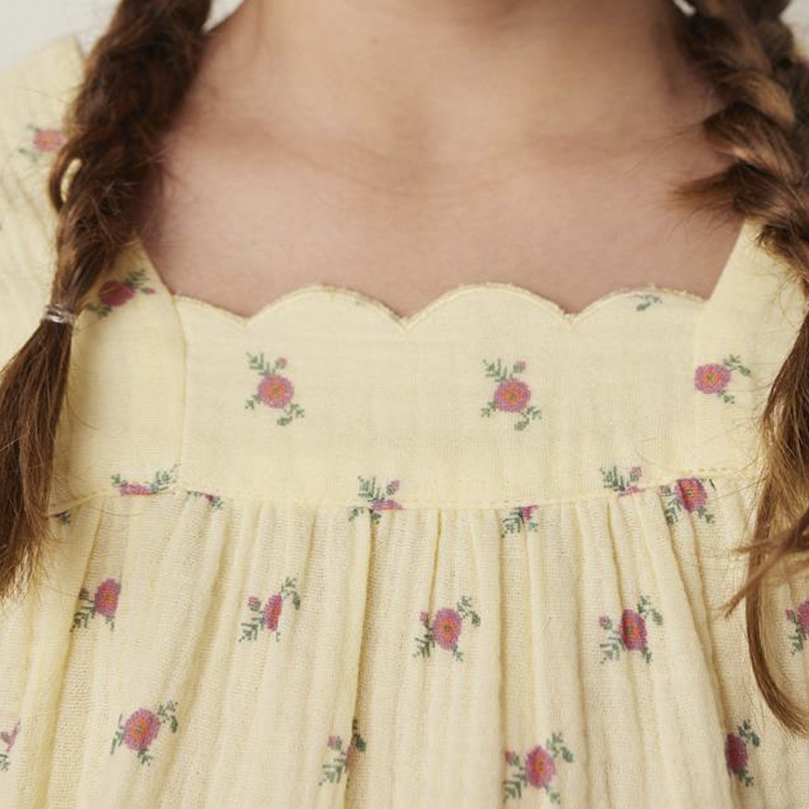 Blouse Flower Print Yellow