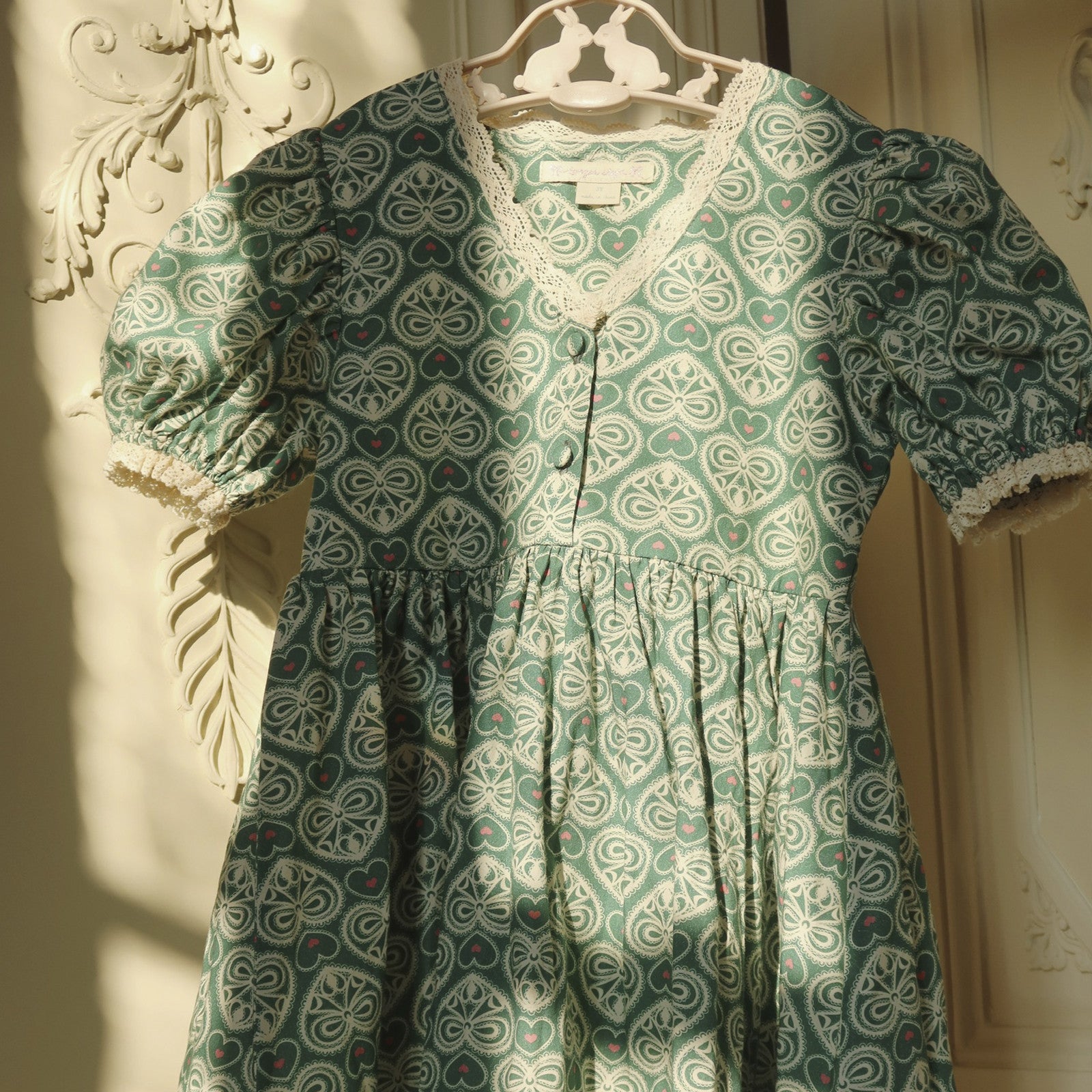 Robe Coeur Lace Green