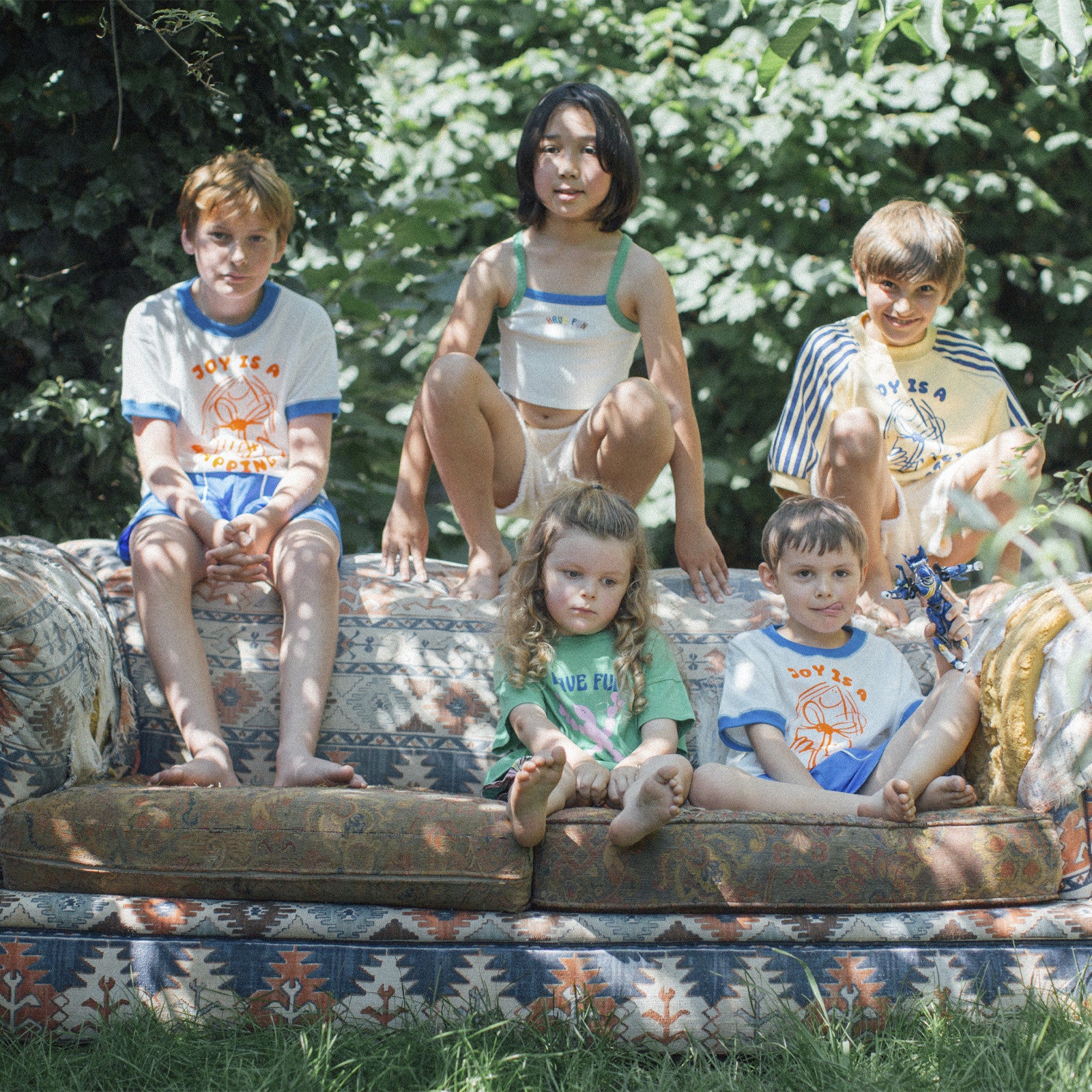 Top Have Fun Cropped Offwhite