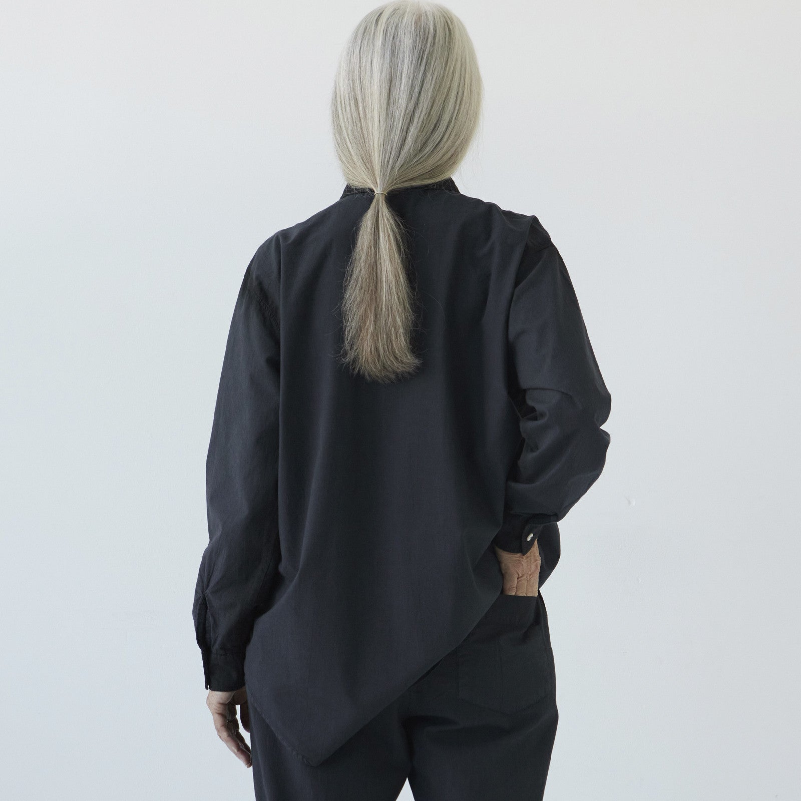 Yoko Shirt manches longues noir délavé