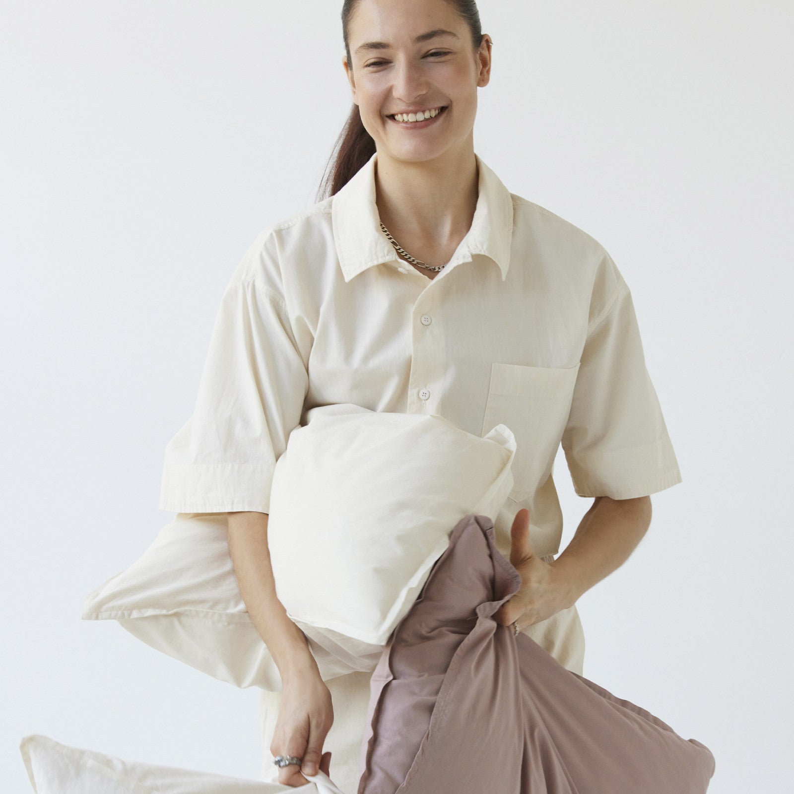 John Shirt shortsleeve undyed