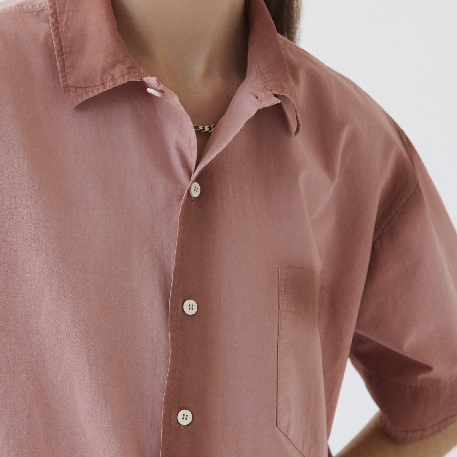 John Shirt shortsleeve ash rose