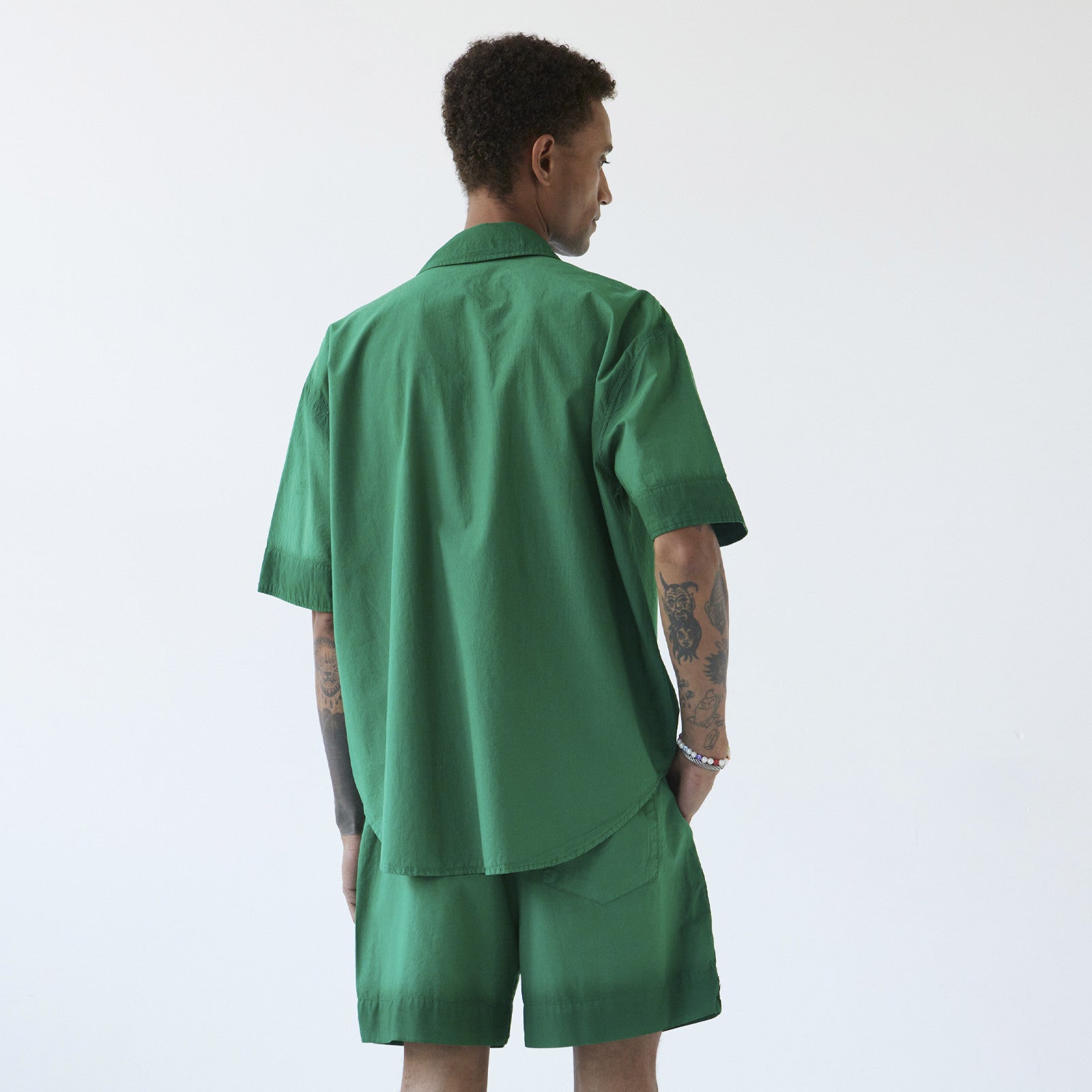 John Shirt shortsleeve spinach