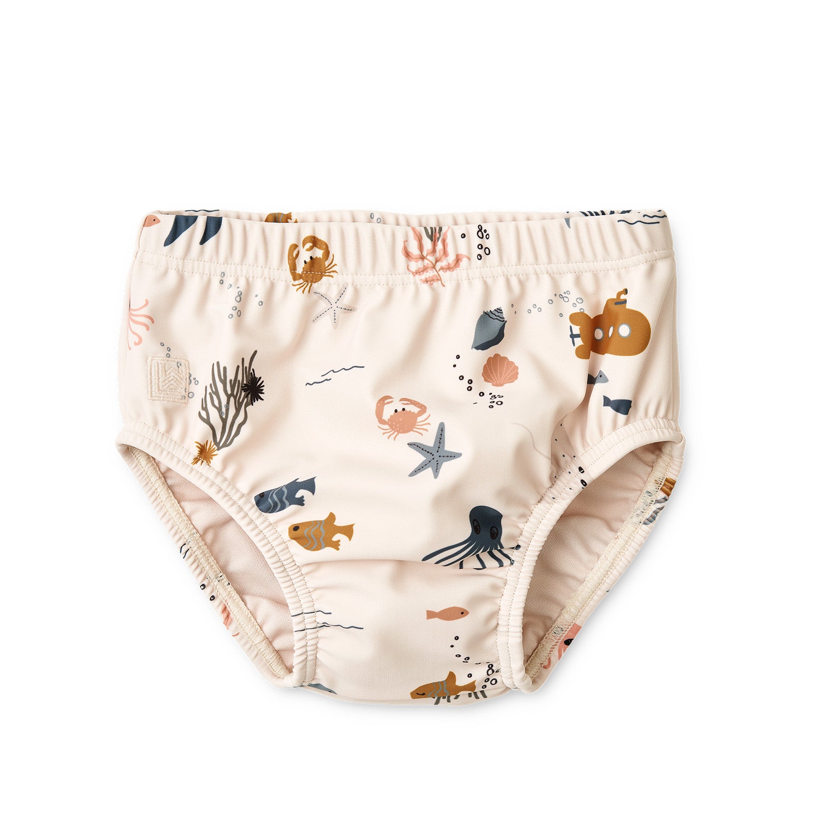 Anthony Printed Sea Creature Sandy baby swim trunks