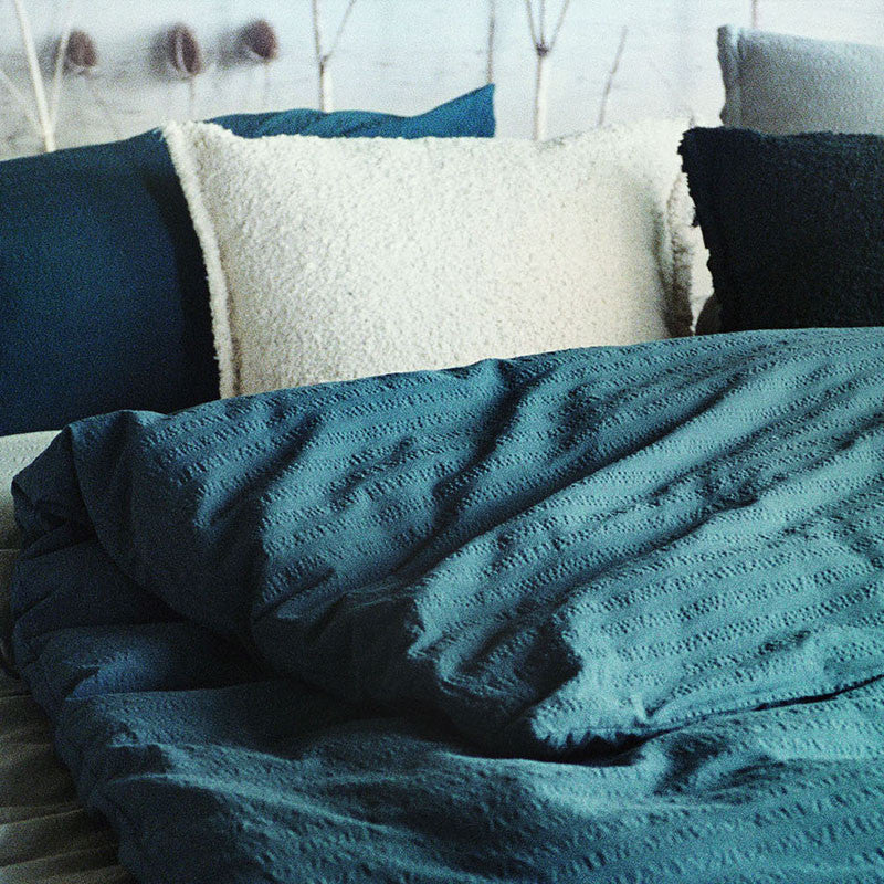 KEMERI comforter cover ocean green 240x240 cm