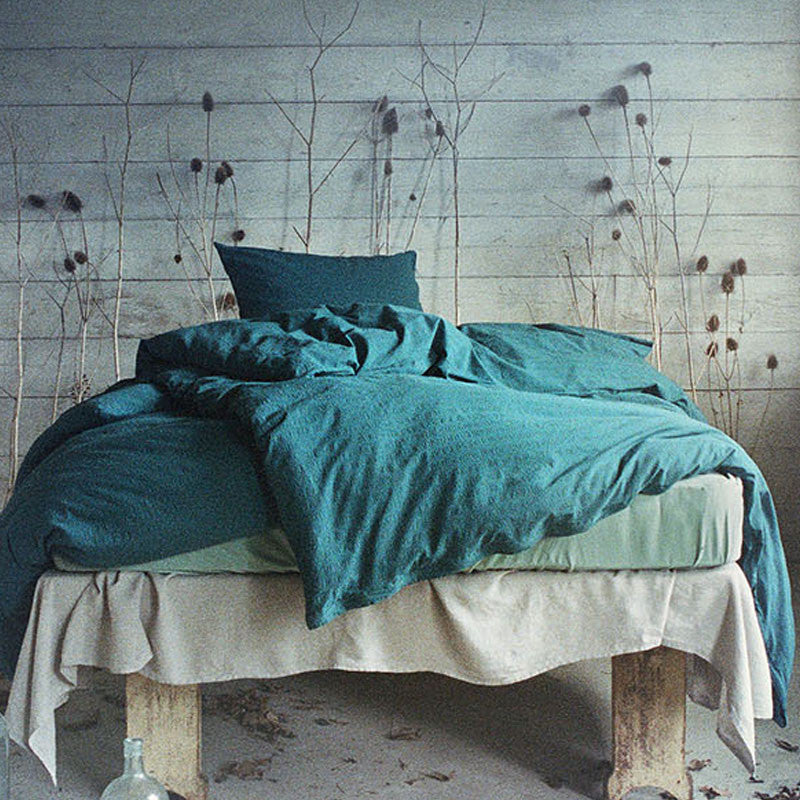 KEMERI cushion cover ocean green, 65x100 cm