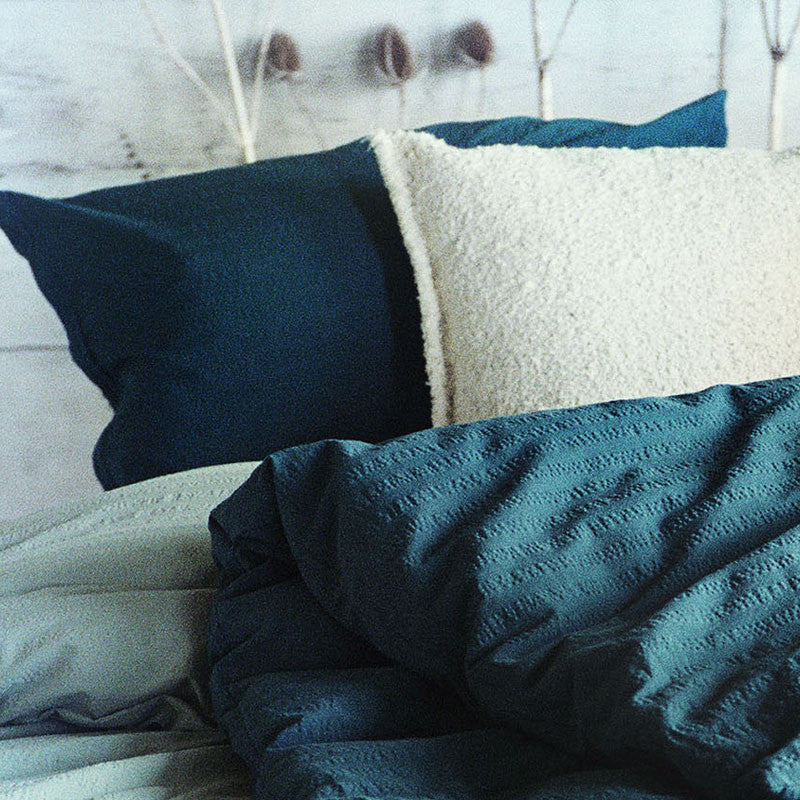 KEMERI cushion cover ocean green, 65x100 cm