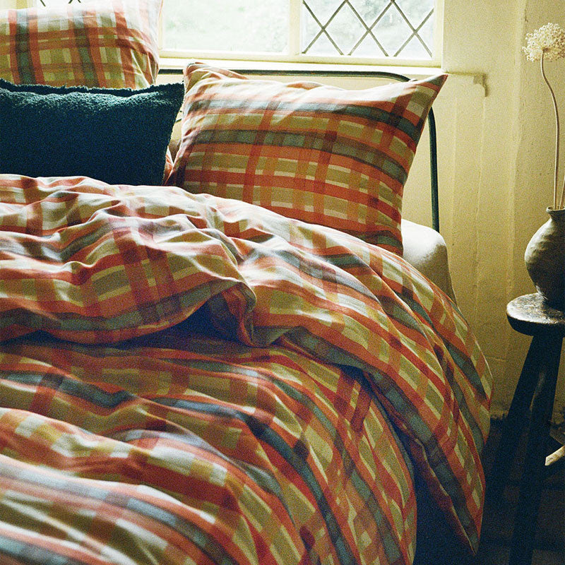 DUNWICH comforter cover dark brick 160x210 cm