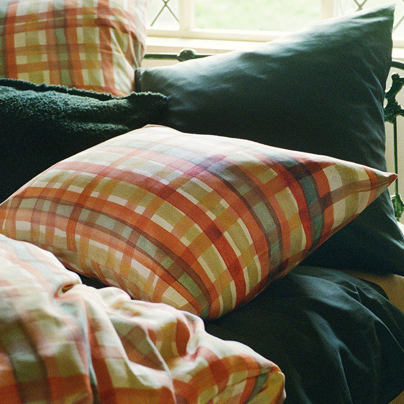 DUNWICH cushion cover dark brick 65x65 cm