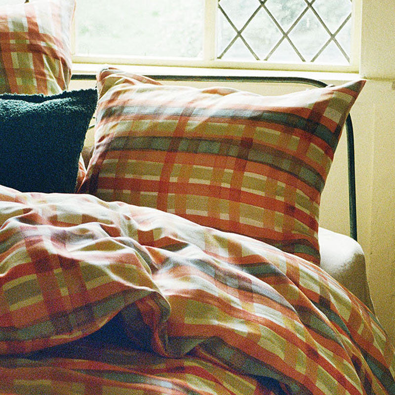 DUNWICH Taie d'oreiller dark brick 65x100 cm