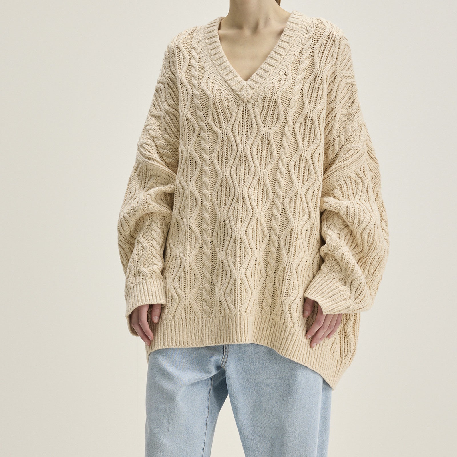 Pull-over en tricot Gesk Ivory