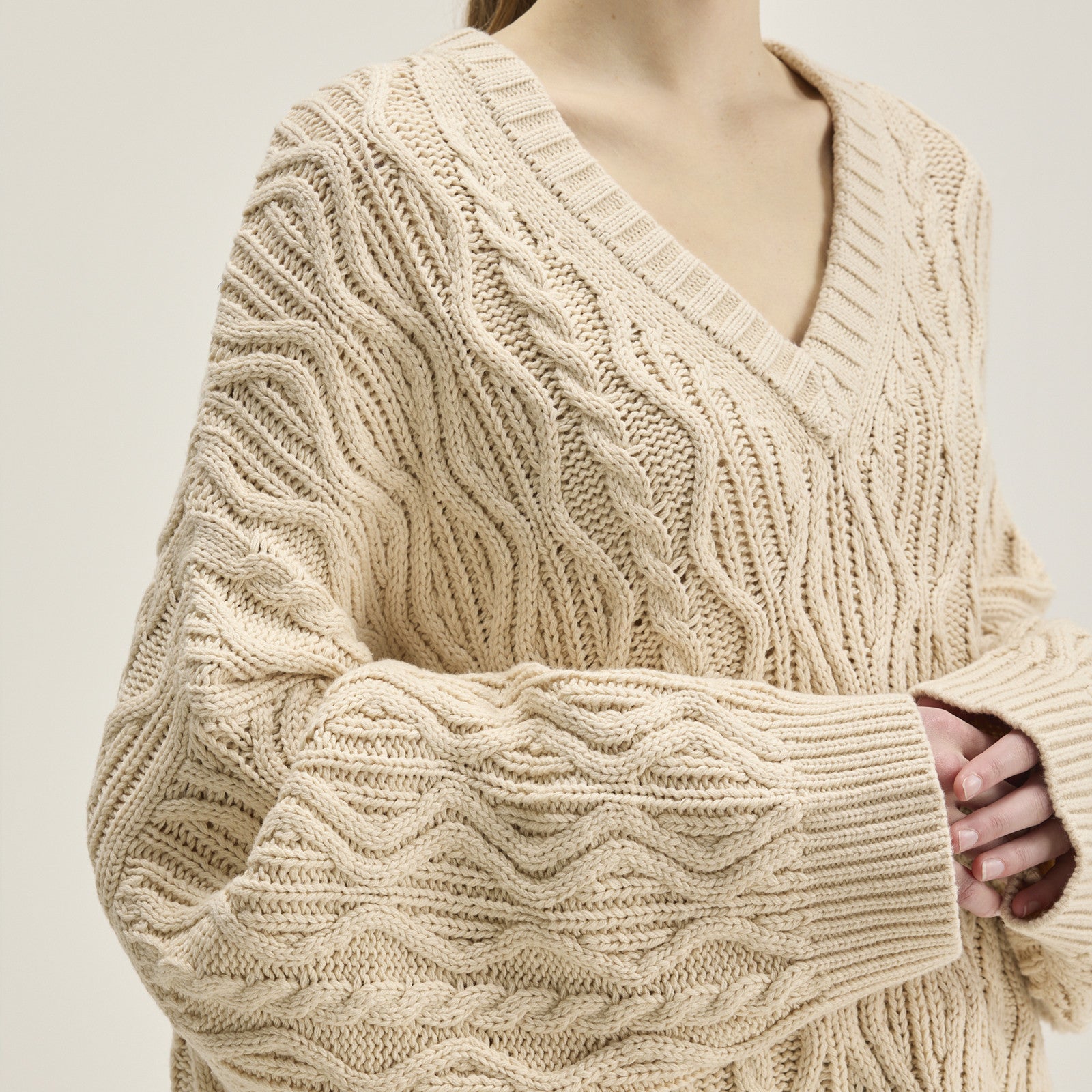 Pull-over en tricot Gesk Ivory