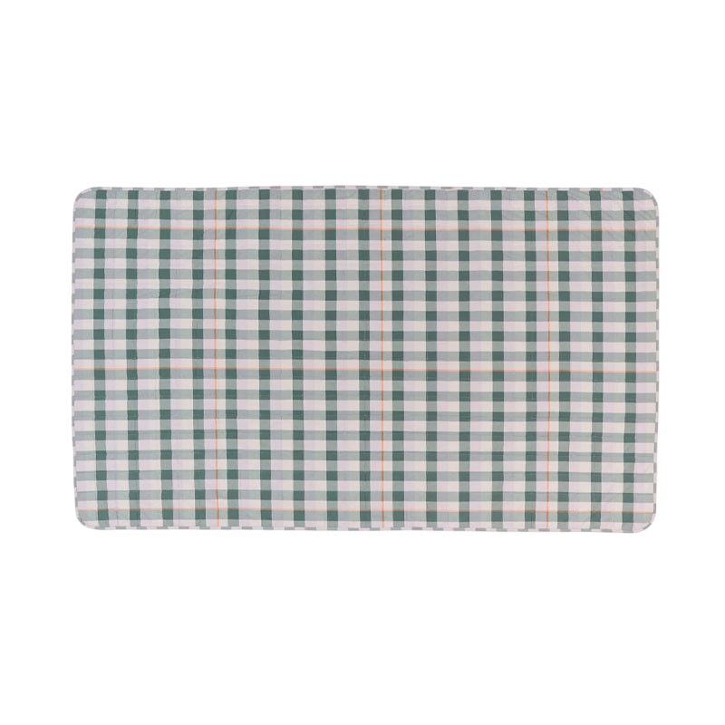 Caja bedspread dark green/lavender 240x270 cm