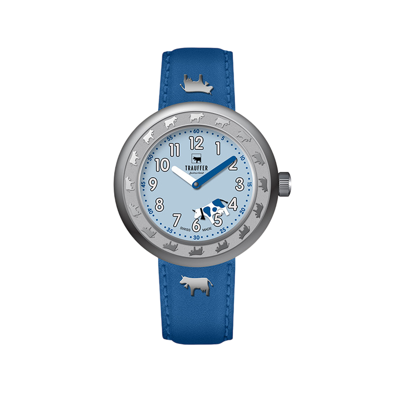 Trauffer Kinderuhr Blau