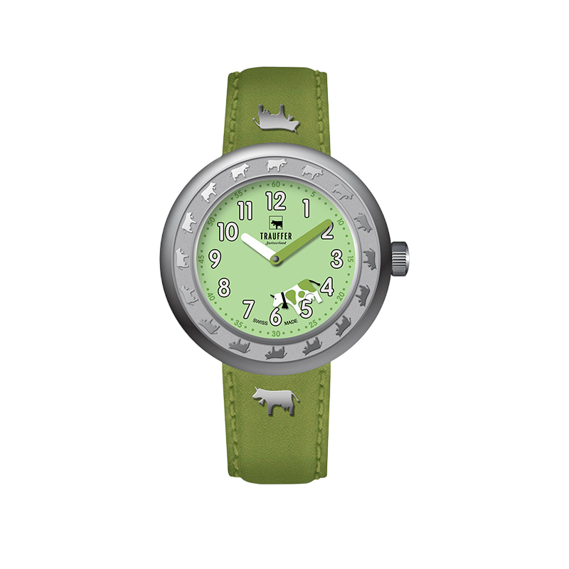 Trauffer Kinderuhr Grün