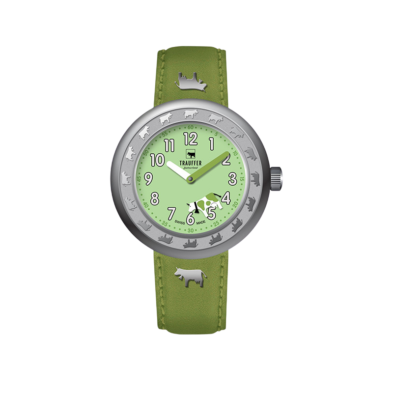 Trauffer Kinderuhr Grün