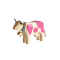 Trauffer Vache 1 debout Rose