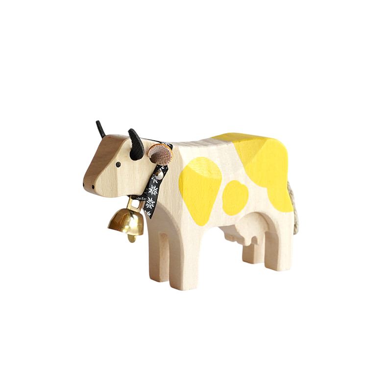 Trauffer Kuh 1 stehend Gelb