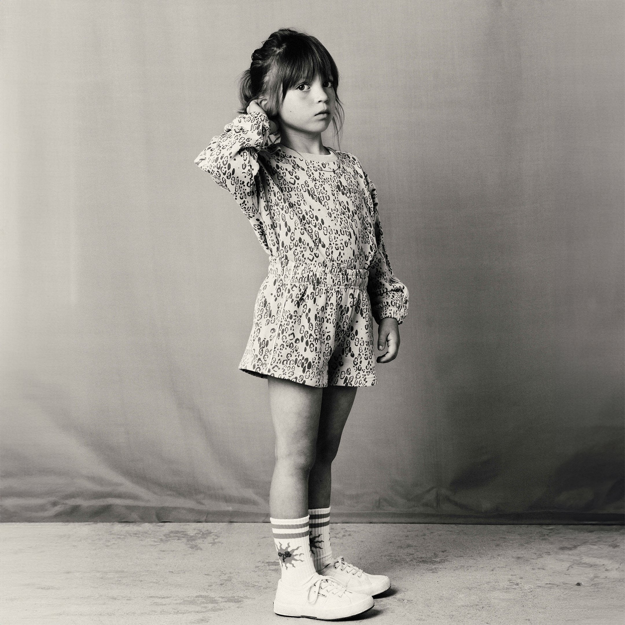 Sweatshirt Mini Leopard Purple