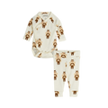 Ensemble bébé body & leggings Bees Offwhite