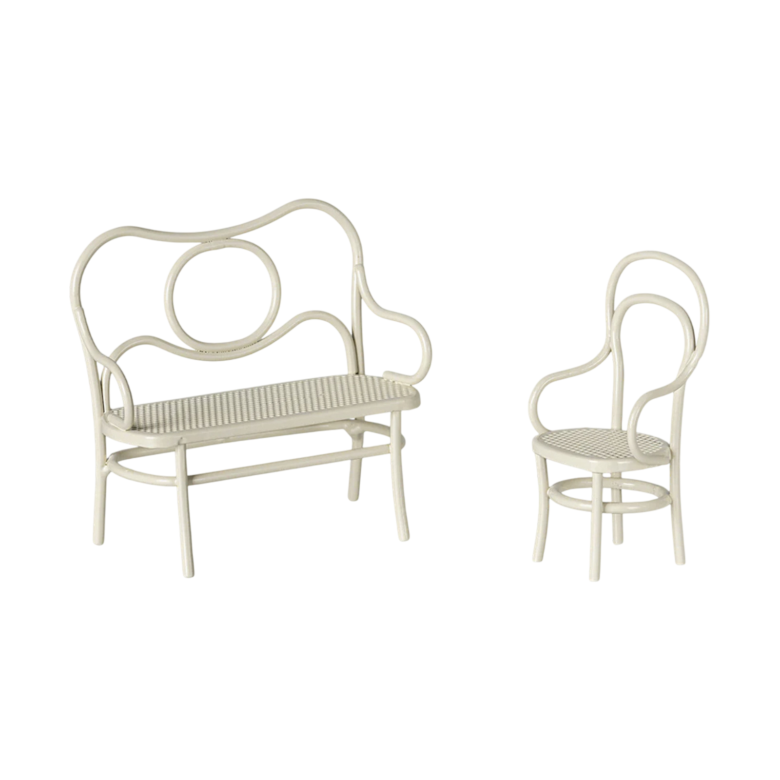 Maileg souris table avec chaise et banc petit