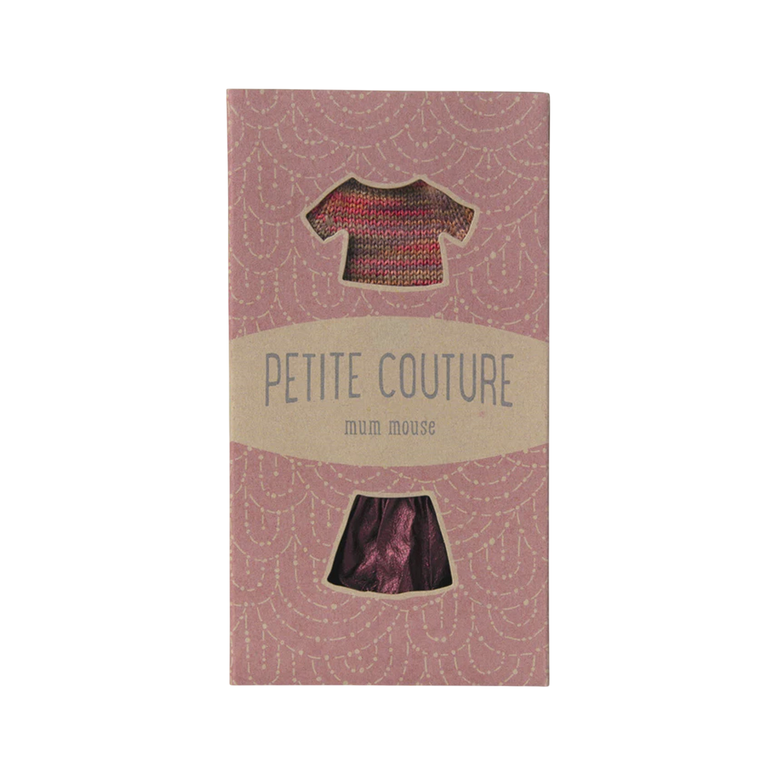 Maileg souris jupe et chemisier en tricot maman