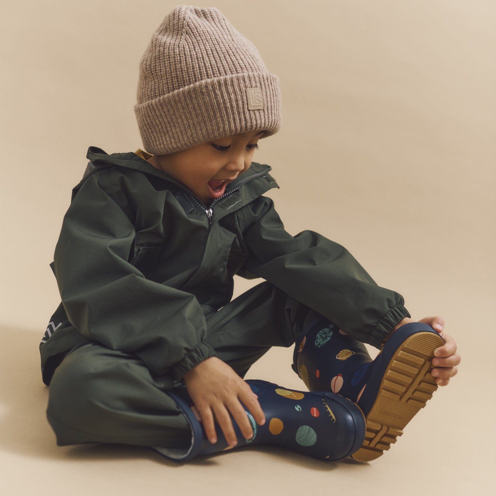 lined rubber boot Mason Thermo Universe Classic Navy