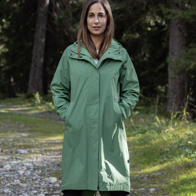 Women's raincoat Chana vineyard green