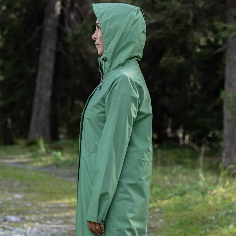 Women's raincoat Chana vineyard green