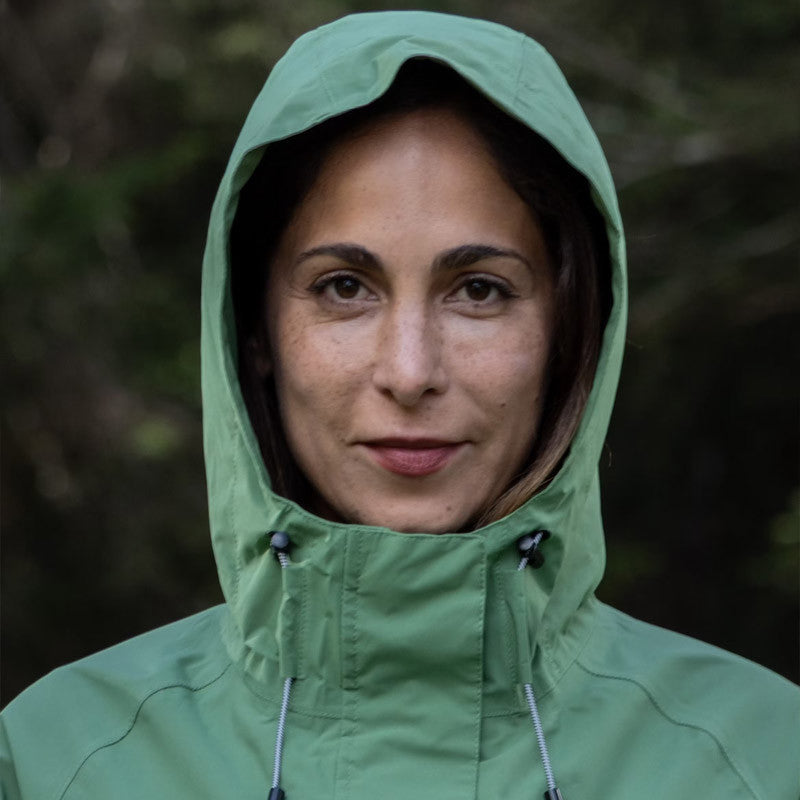 Women's raincoat Chana vineyard green