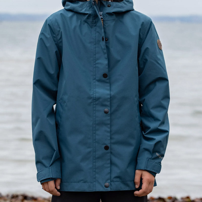 Kinder Sita Regenjacke majolica blue