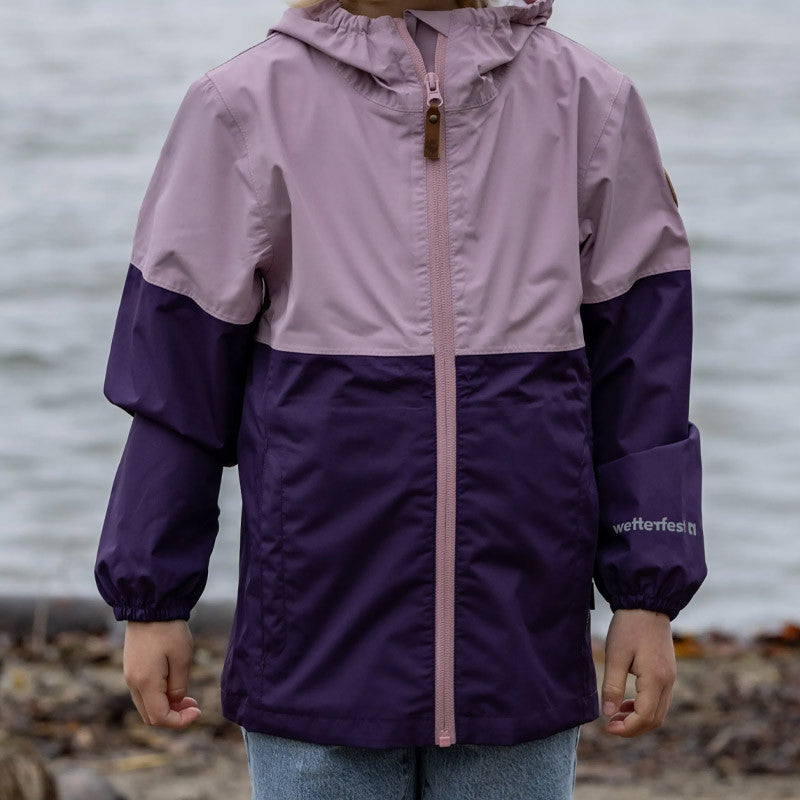 Kinder Travellight Regenjacke mauve shadows