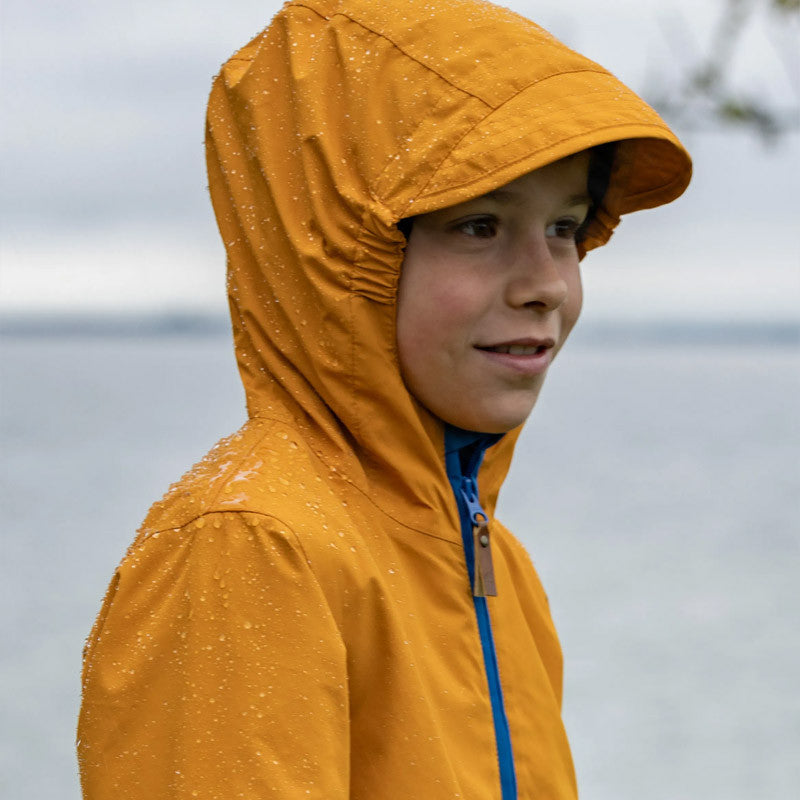 Kids Puck rain jacket inca gold