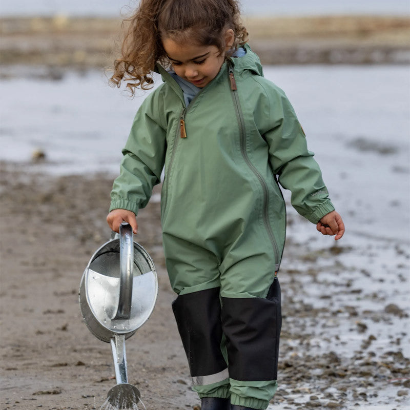 Kinder Splash Regenoverall hedge green