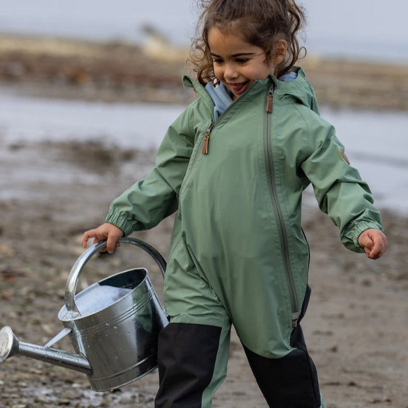 Kinder Splash Regenoverall hedge green