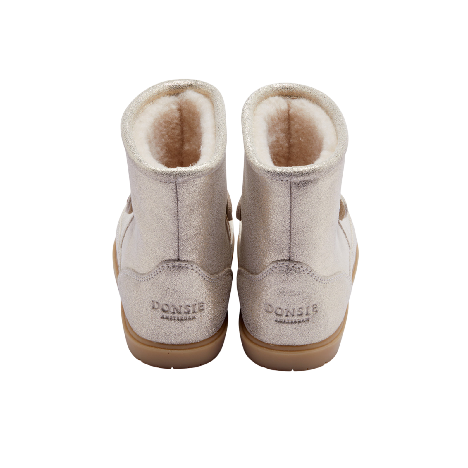 Boots Xelly Bunny Silver Metallic Leather