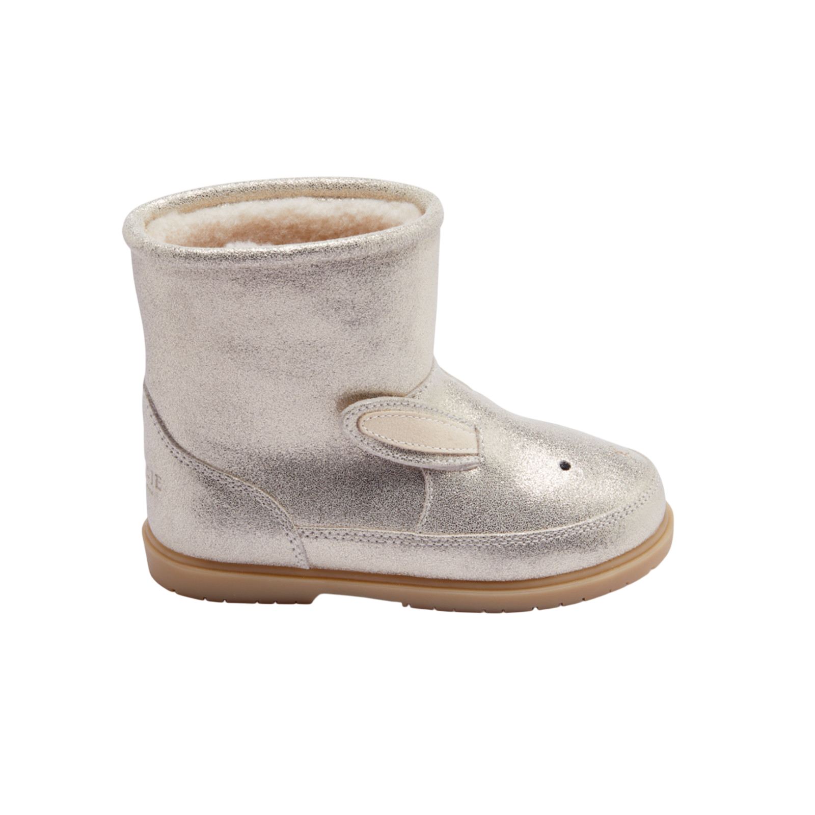 Boots Xelly Bunny Silver Metallic Leather