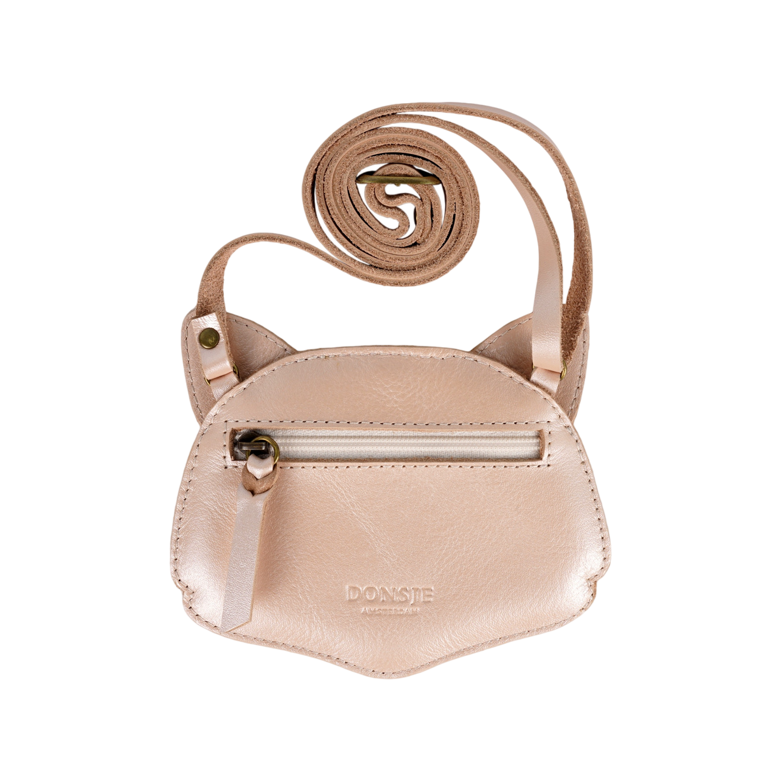 Sac Cat Rose Metallic Leather