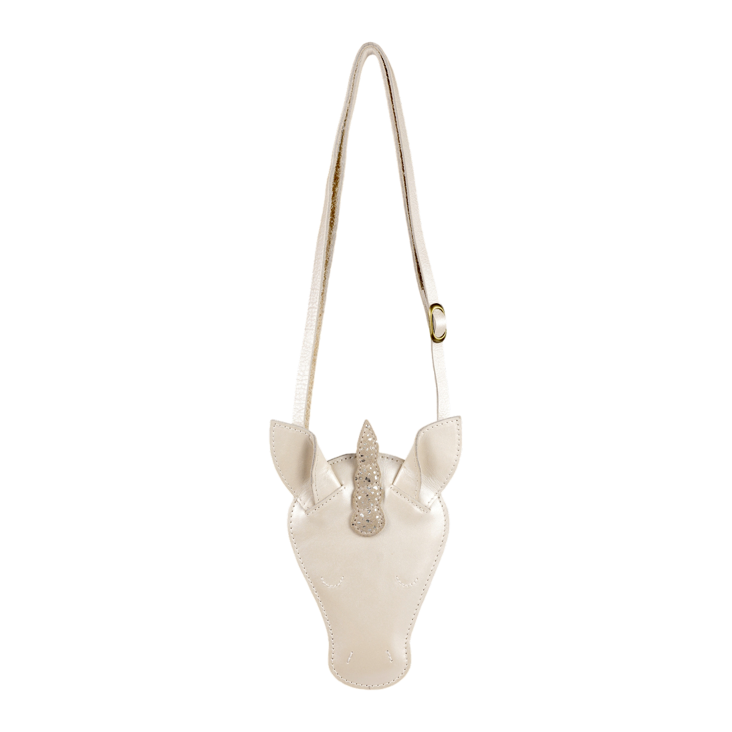 Sac Unicorn Off White Metallic Leather