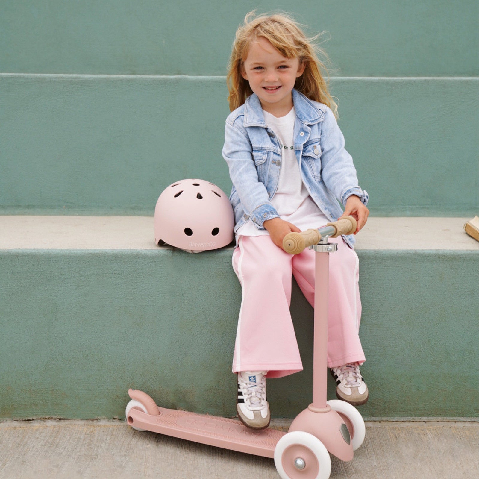 Eco casque enfant Banwood Fadedpink